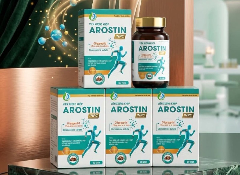 Arostin – Viên uống hỗ trợ xương khớp từ glucosamine và peptide cá biển