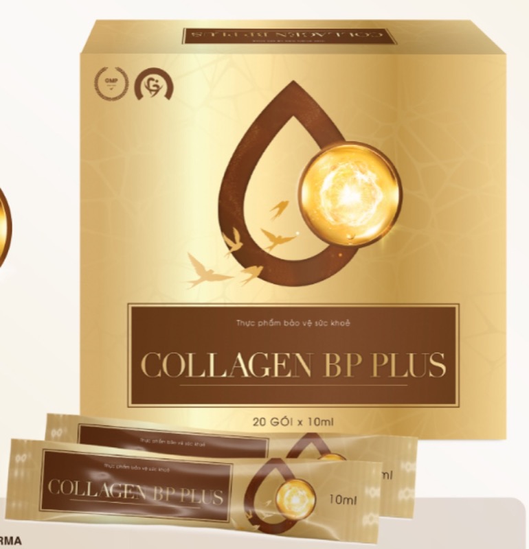 Collagen BP Plus – Nước uống collagen peptide, hộp 20 gói 10ml