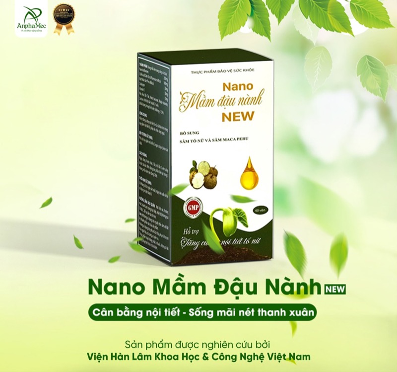 Nano Mầm Đậu Nành New – Viên uống bổ sung isoflavone cho phụ nữ